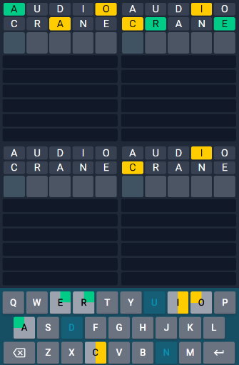 Play Quordle game on website